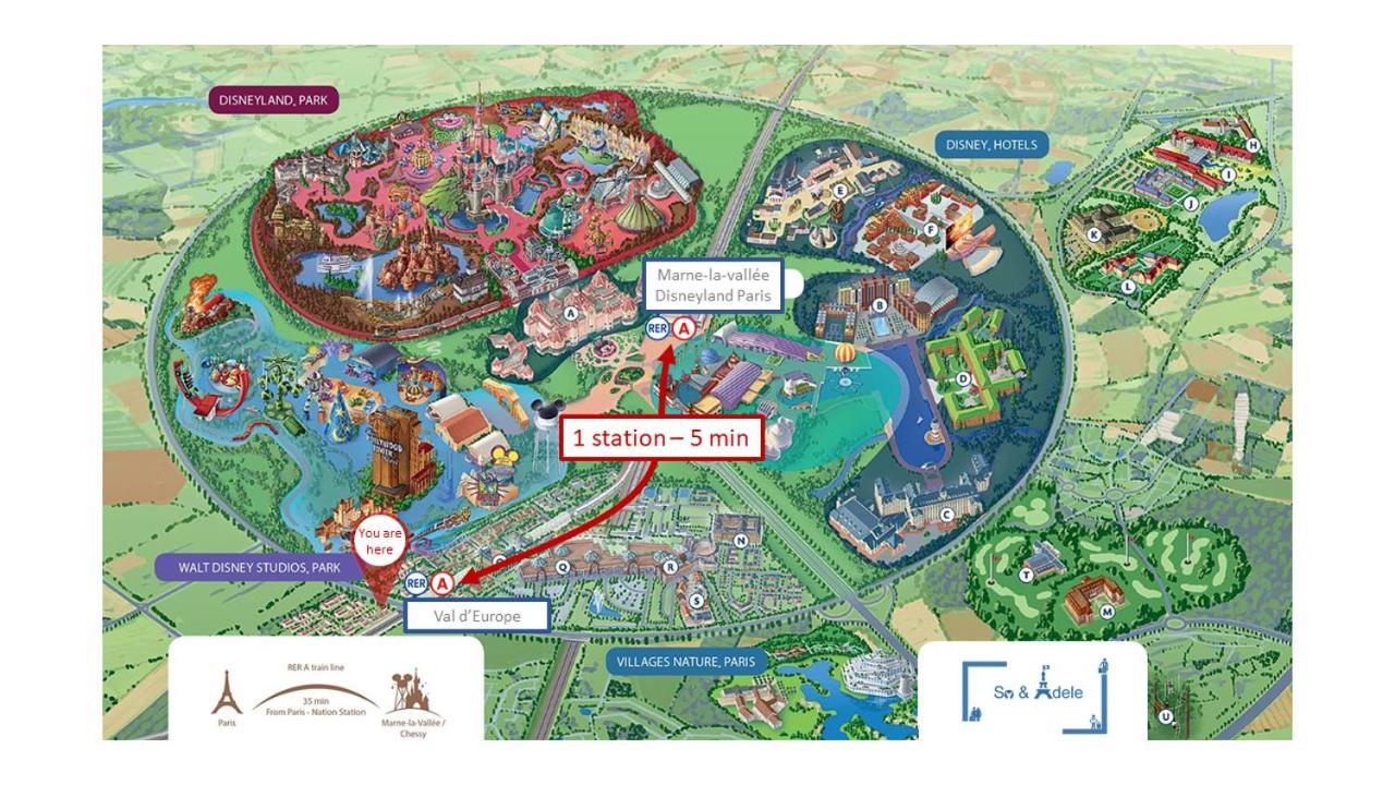 Studio Zen - Shopping Center And Train Station 500M - Disneyland Paris 5Min Montévrain Dış mekan fotoğraf